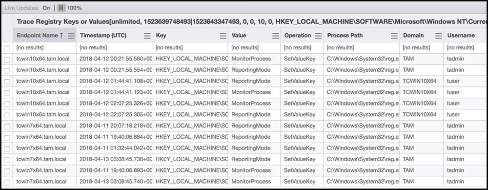 Clave de registro de Tanium Trace que indica la detección de una vulneración en la cadena de suministro de Notepad++