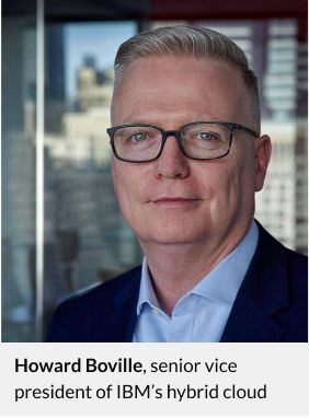Fotografía profesional de Howard Boville, vicepresidente sénior de la nube híbrida de IBM
