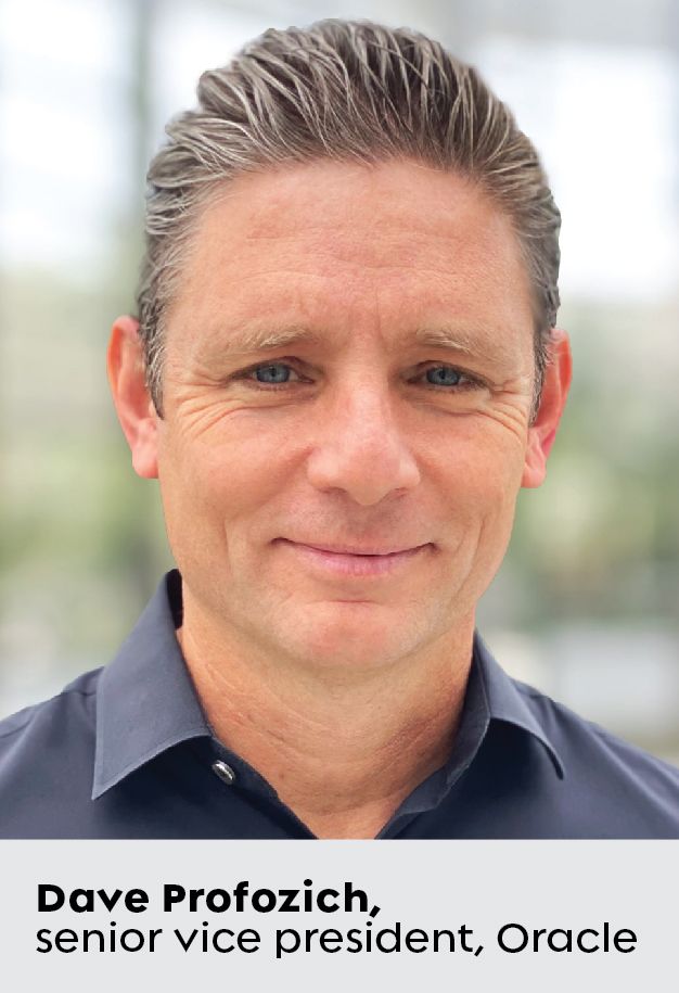Fotografía de primer plano de Dave Profozich, vicepresidente sénior de Oracle