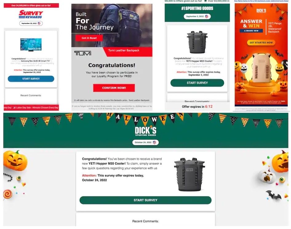 Ejemplo de un correo electrónico de phishing sofisticado relacionado con las vacaciones