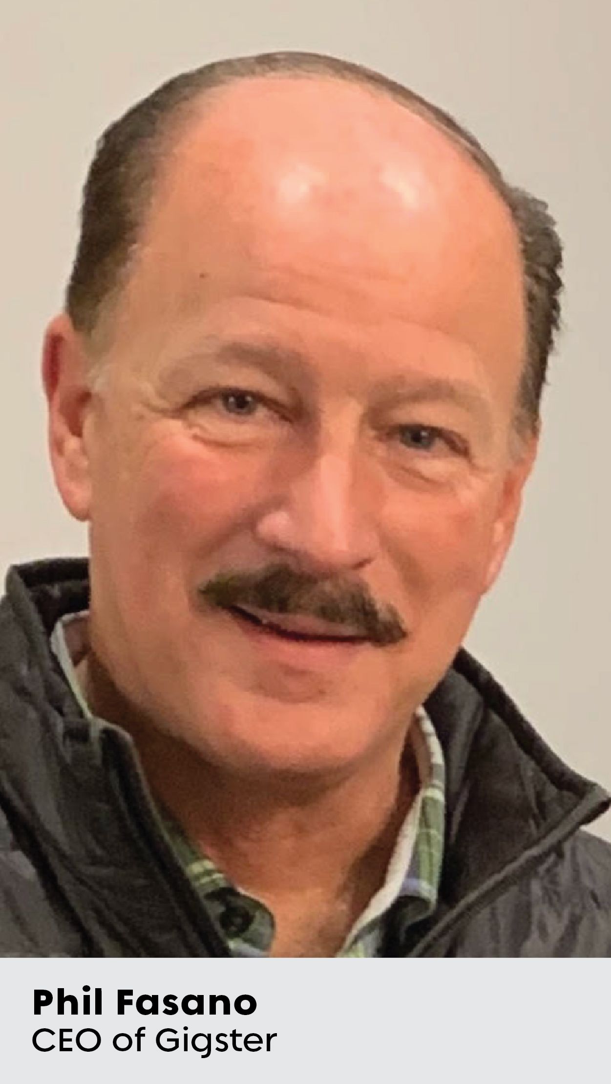 Foto de primer plano de Phil Fasano, director ejecutivo de Gigster
