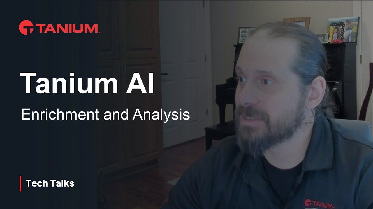 Enriquecimiento y análisis de endpoints impulsado por IA para la seguridad informática - Tanium Tech Talks #162 miniatura del video