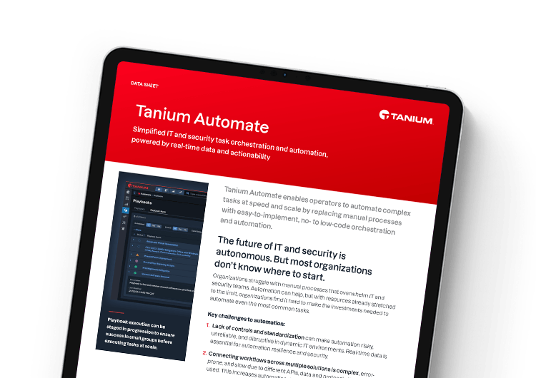 Mobile featured image: Tanium Automate data sheet
