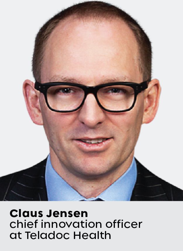 Foto de Claus Jensen, director de innovación de Teladoc Health