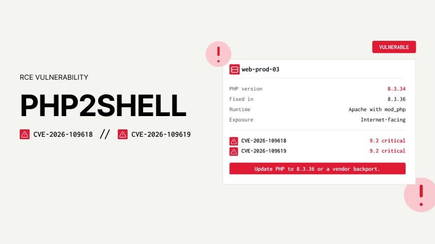 Vulnerabilidad PHP2Shell de RCE: CVE-2026-109618 y CVE-2026-109619
