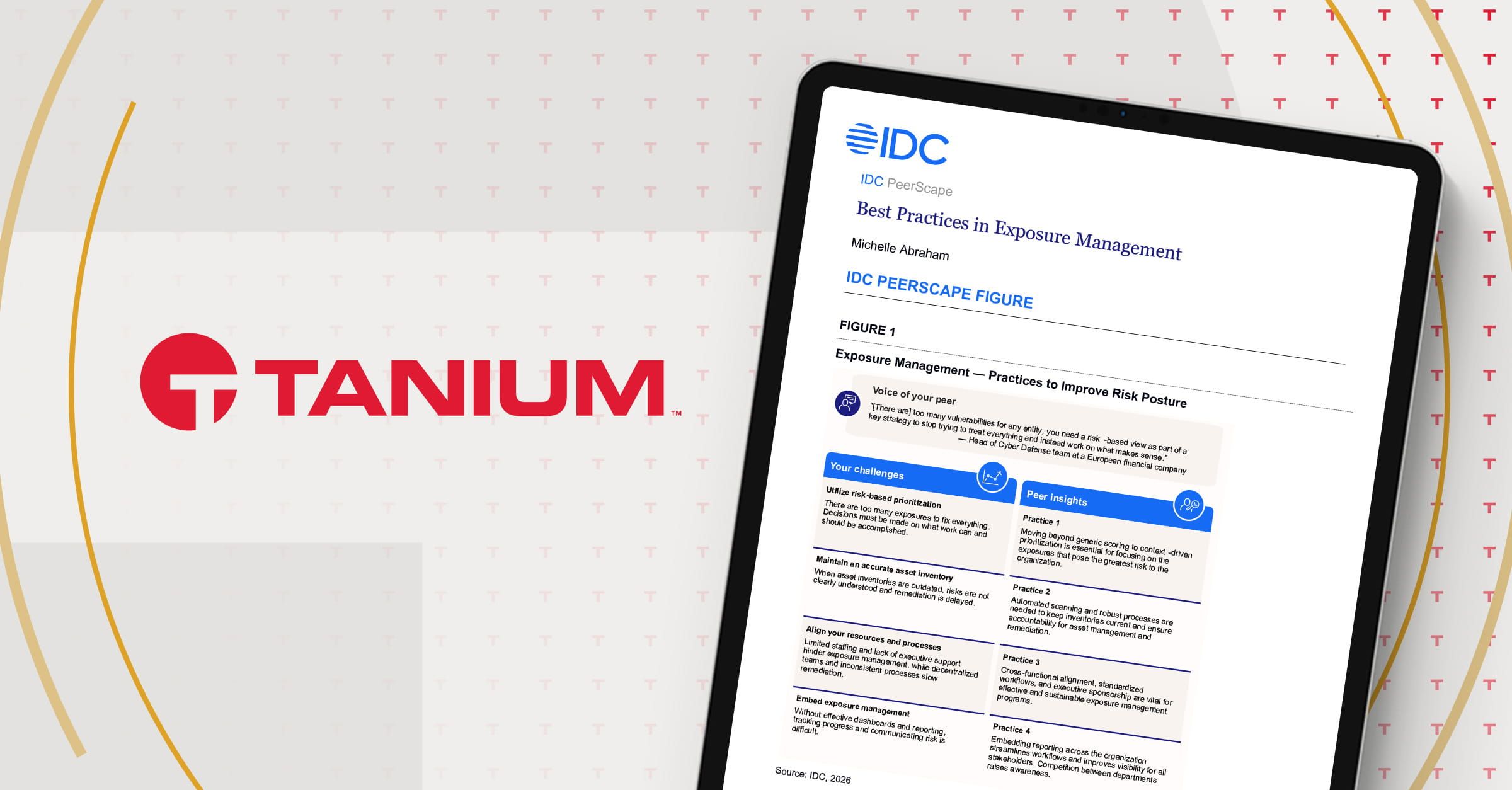 IDC PeerScape: Mejores prácticas en gestión de exposición