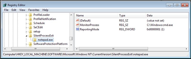 Captura de pantalla del Editor del Registro de Windows en la que se muestran las entradas del Registro de Notepad++