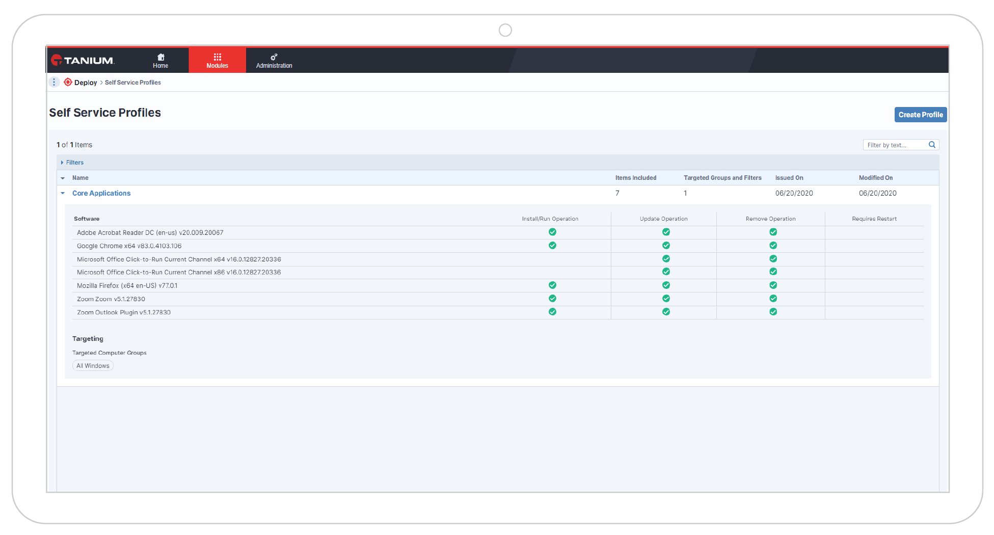 Portal de autoservicio para usuarios finales