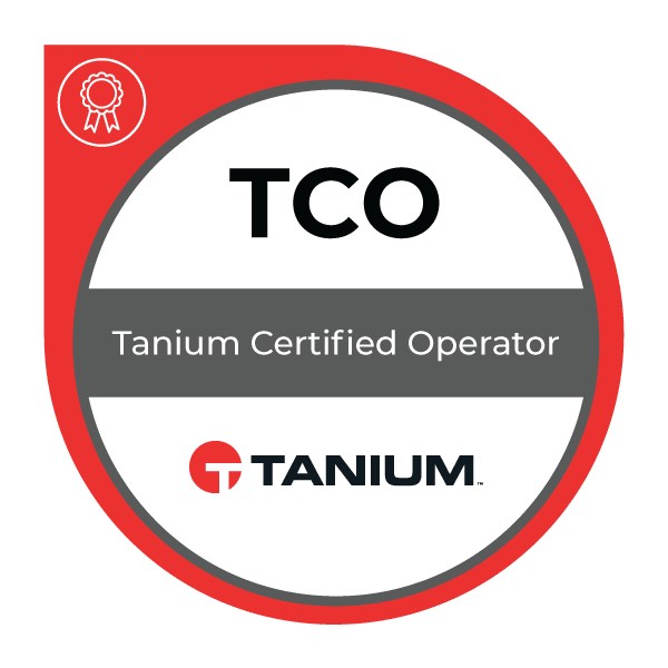 Insignia de operador certificado por Tanium