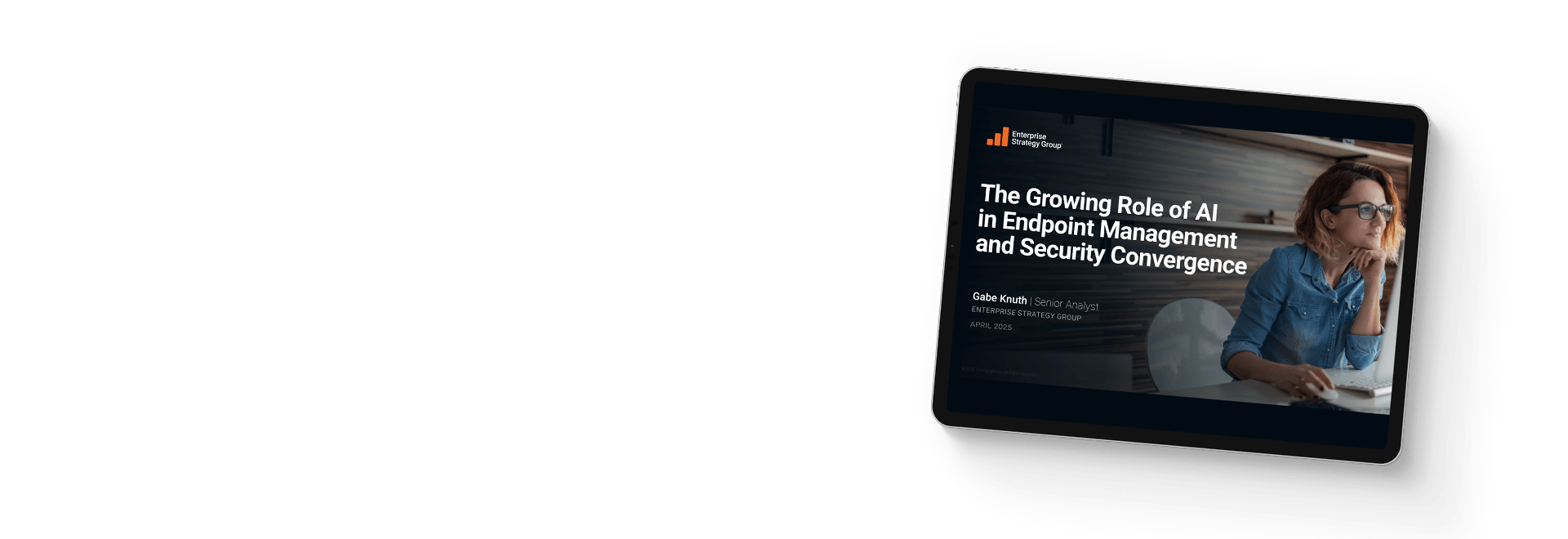 Portada del eBook sobre el papel creciente de la IA en la gestión de endpoints y la convergencia de la seguridad